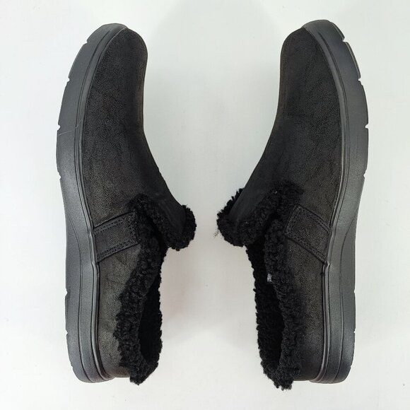 Skechers Woman’s Black Faux Serpa Cozy Camper Fleece Clog Shoes Size 8.5 - Picture 6 of 9